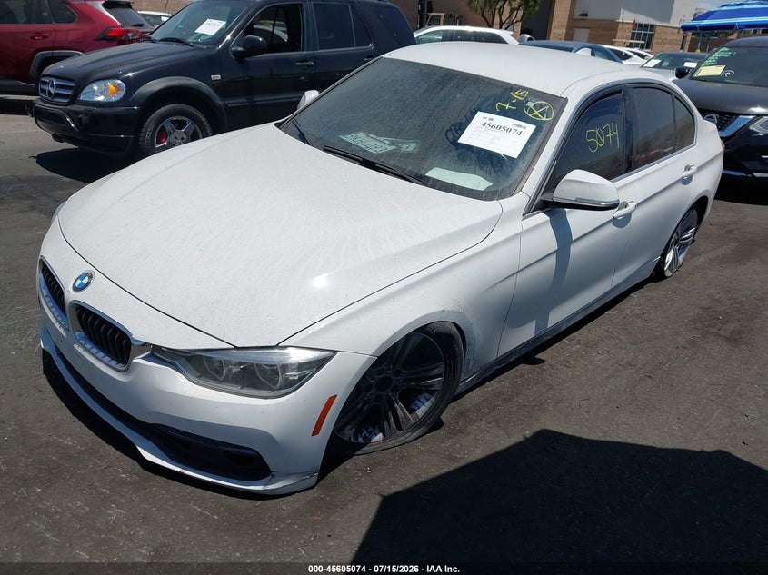 2018 BMW 3er VIN WBA8B9C5XJEE80948 IAAI salvage auction — LEFT SIDE, Salvage Certificate (California), sold $3,950 on 2026-08-14 (photo 2)