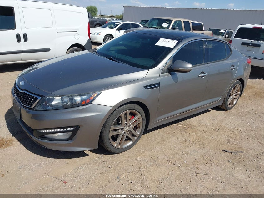 2013 Kia Optima VIN 5XXGR4A66DG214428 IAAI salvage auction — NORMAL WEAR, Clear (Arizona), sold $375 on 2026-07-30 (photo 2)