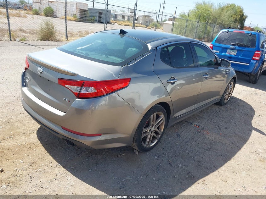2013 Kia Optima VIN 5XXGR4A66DG214428 IAAI salvage auction — NORMAL WEAR, Clear (Arizona), sold $375 on 2026-07-30 (photo 4)