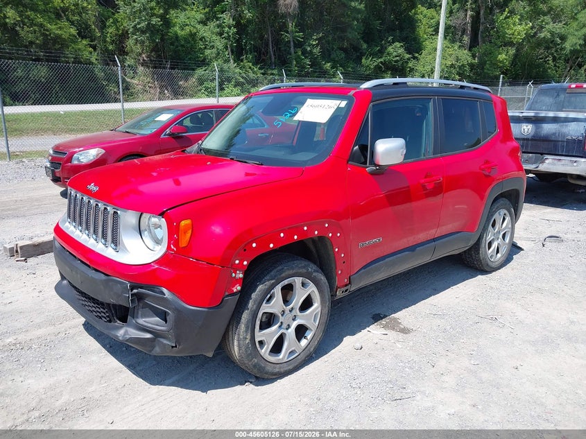 2016 Jeep Renegade VIN ZACCJBDT2GPC68885 IAAI salvage auction — FRONT END, Salvage (Kentucky), sold $575 on 2026-08-18 (photo 2)