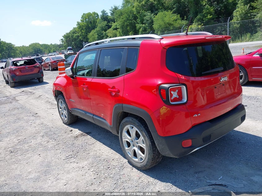 2016 Jeep Renegade VIN ZACCJBDT2GPC68885 IAAI salvage auction — FRONT END, Salvage (Kentucky), sold $575 on 2026-08-18 (photo 3)