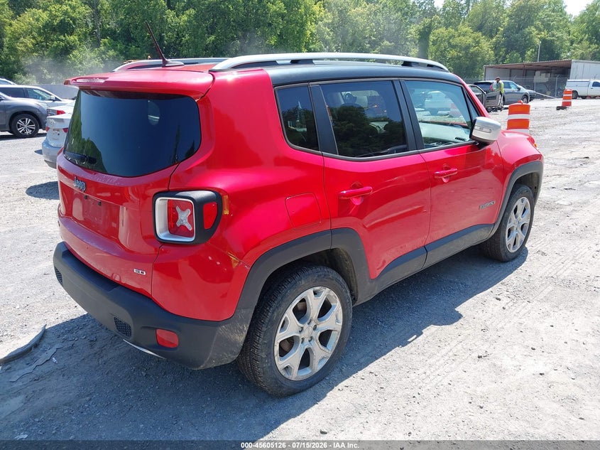 2016 Jeep Renegade VIN ZACCJBDT2GPC68885 IAAI salvage auction — FRONT END, Salvage (Kentucky), sold $575 on 2026-08-18 (photo 4)