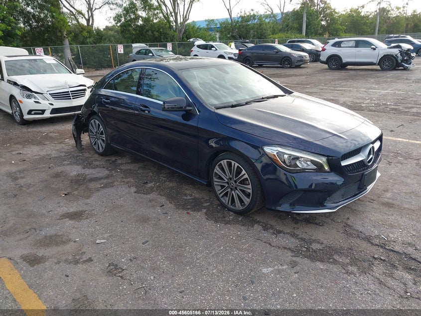 2018 Mercedes-benz Cla-klasse VIN WDDSJ4EBXJN602213 IAAI salvage auction — REAR END, Rebuildable (Florida), sold $725 on 2026-07-29 (photo 1)