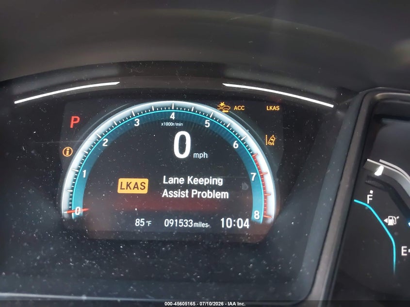 2019 Honda Civic VIN SHHFK7H84KU403344 IAAI salvage auction — FRONT END, Salvage (California), sold $5,275 on 2026-07-27 (photo 7)