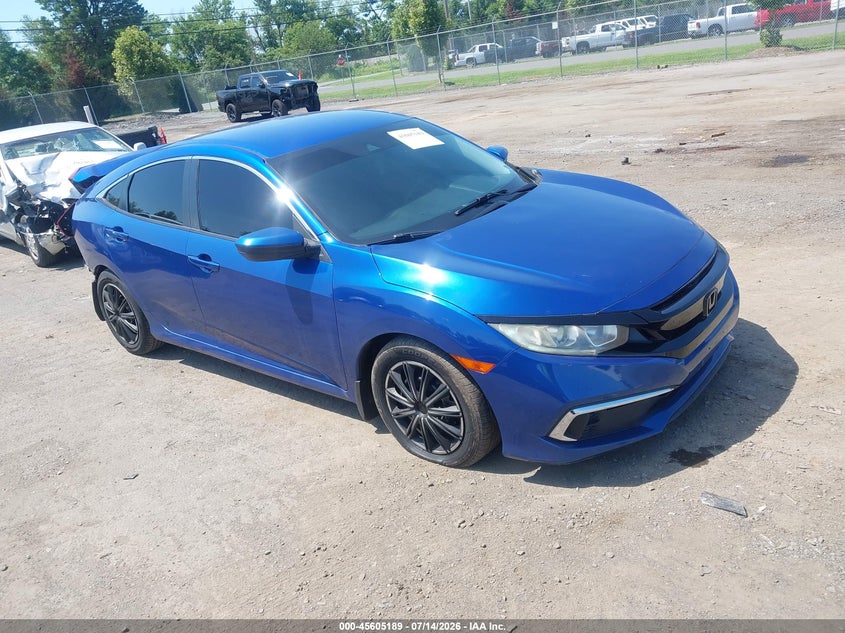 2019 Honda Civic VIN 19XFC2F65KE040044 IAAI salvage auction — REAR END, Salvage (Virginia), sold $2,150 on 2026-08-23 (photo 1)