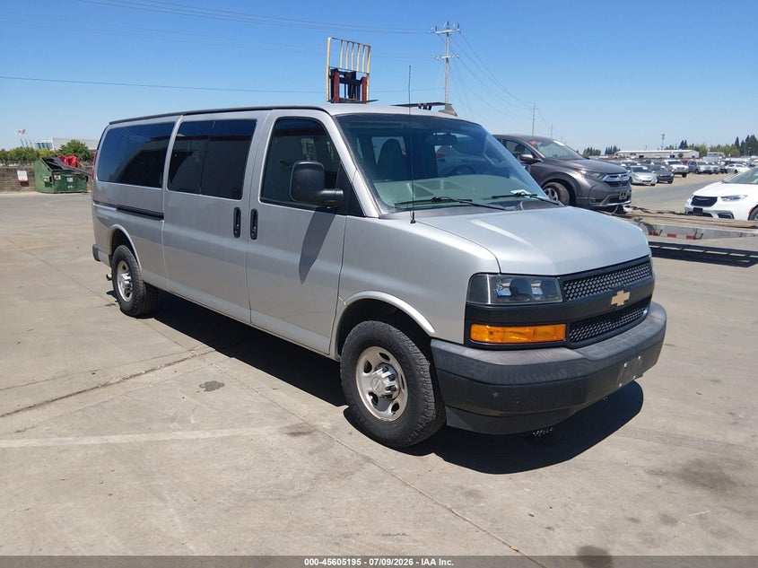 2018 Chevrolet Express 3500 VIN 1GAZGNFG7J1274207 IAAI salvage auction — NORMAL WEAR, Sf97 (California), sold $16,600 on 2026-07-30 (photo 1)