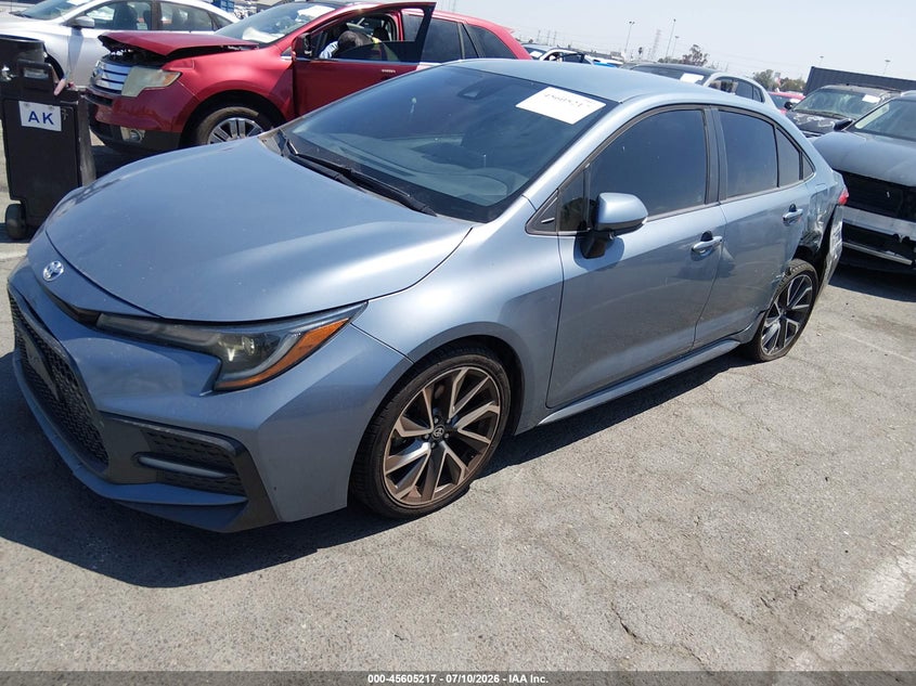 2020 Toyota Corolla VIN 5YFS4RCE9LP054366 IAAI salvage auction — REAR END, Salvage (California), sold $6,450 on 2026-07-16 (photo 2)