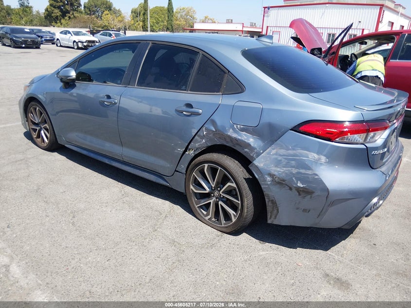 2020 Toyota Corolla VIN 5YFS4RCE9LP054366 IAAI salvage auction — REAR END, Salvage (California), sold $6,450 on 2026-07-16 (photo 3)