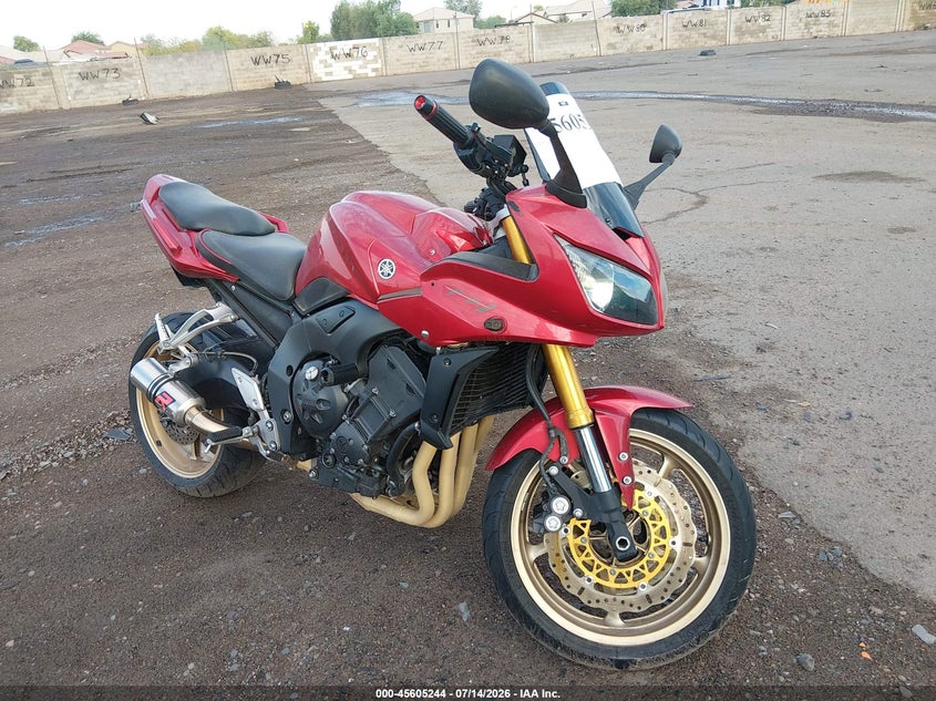 2008 Yamaha Fz1 VIN JYARN17E98A005344 IAAI salvage auction — RIGHT SIDE, Salvage (Arizona), sold $850 on 2026-07-22 (photo 1)