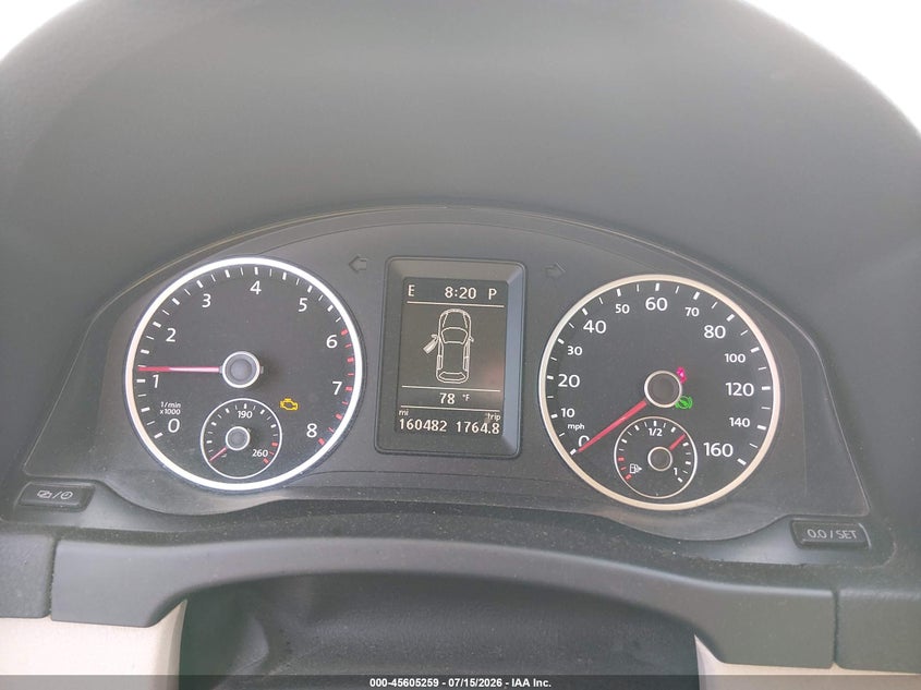 2013 Volkswagen Tiguan VIN WVGBV7AX8DW544159 IAAI salvage auction — NORMAL WEAR, Salvage Title, sold $325 on 2026-07-23 (photo 7)