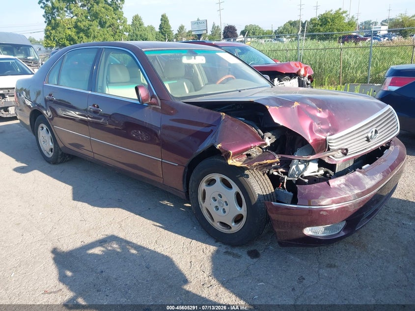 2001 Lexus Ls 430 VIN JTHBN30F910037175 IAAI salvage auction — NORMAL WEAR, Clear (Michigan), sold $675 on 2026-07-23 (photo 1)