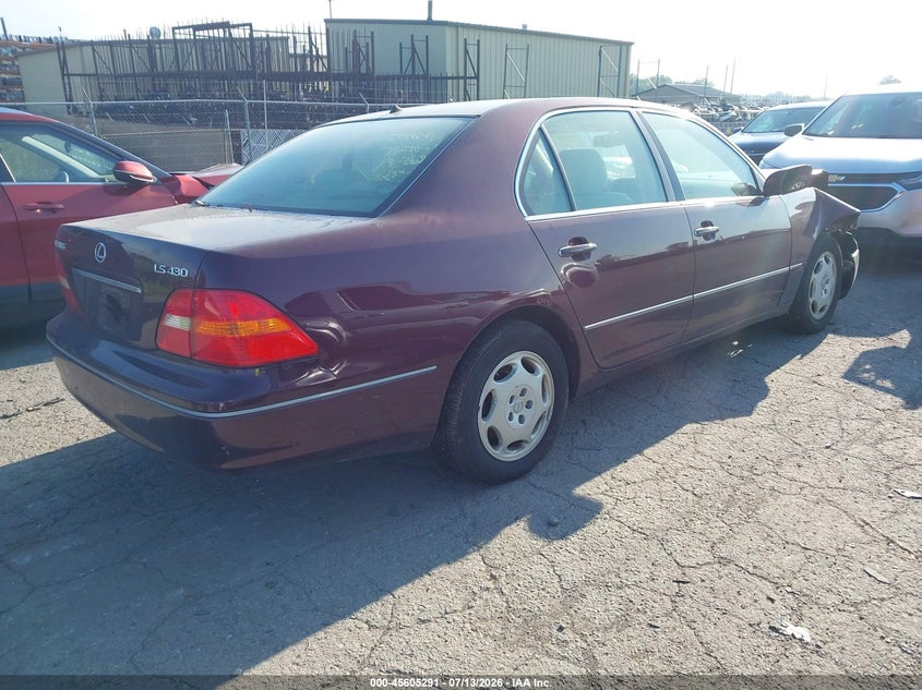 2001 Lexus Ls 430 VIN JTHBN30F910037175 IAAI salvage auction — NORMAL WEAR, Clear (Michigan), sold $675 on 2026-07-23 (photo 4)