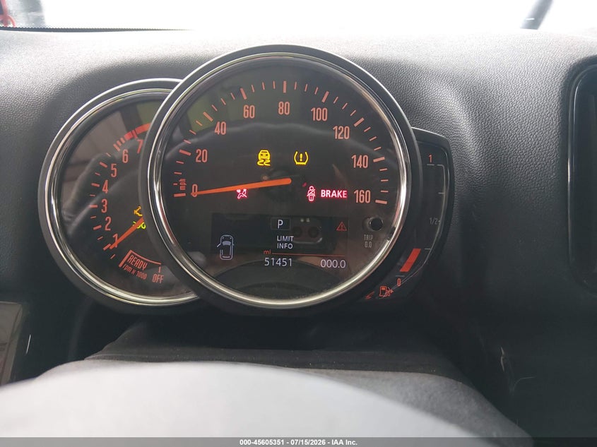 2020 Mini Countryman VIN WMZYW5C09L3L05817 IAAI salvage auction — FRONT & REAR, Original (Texas), sold $2,575 on 2026-07-29 (photo 7)