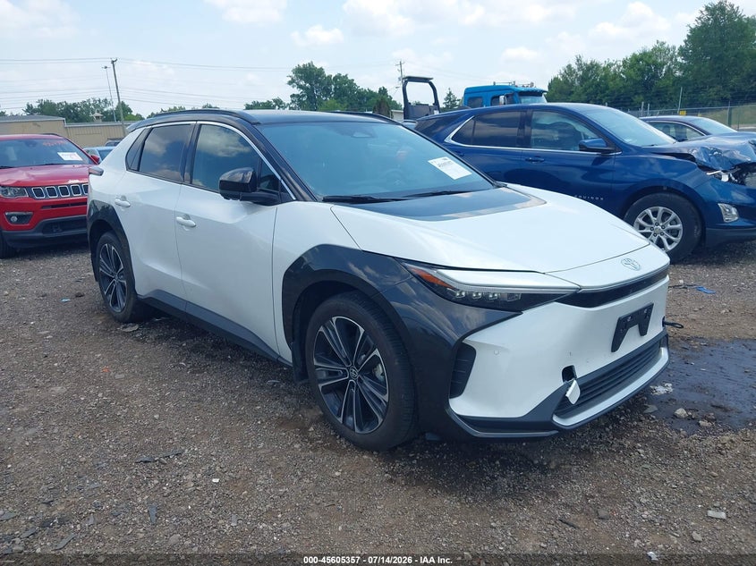 2023 Toyota Bz4x VIN JTMABACA4PA031474 IAAI salvage auction — SIDE, Salvage Title, sold $11,400 on 2026-07-25 (photo 1)