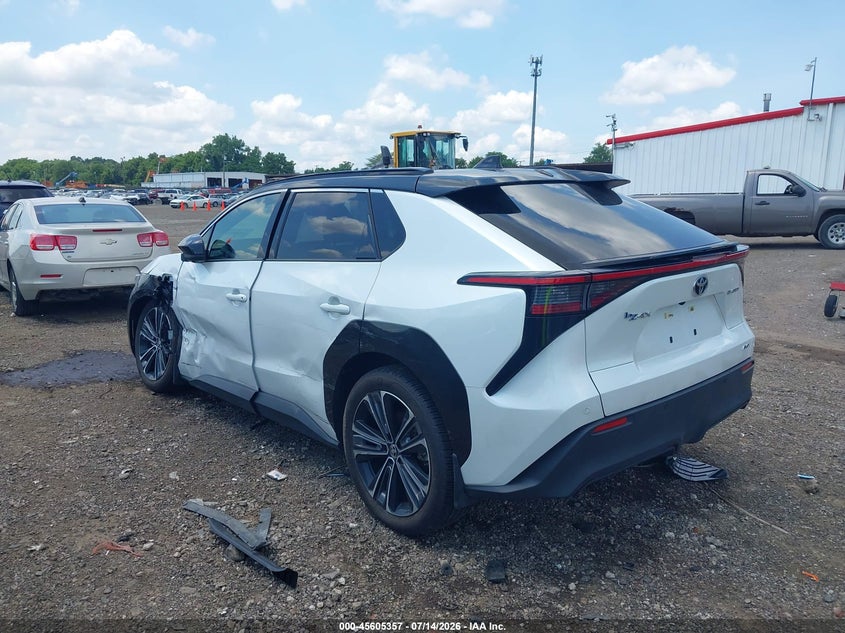 2023 Toyota Bz4x VIN JTMABACA4PA031474 IAAI salvage auction — SIDE, Salvage Title, sold $11,400 on 2026-07-25 (photo 3)