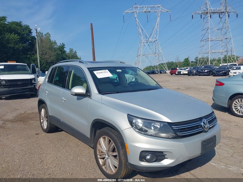 2015 Volkswagen Tiguan VIN WVGAV7AX2FW537917 IAAI salvage auction — NORMAL WEAR, Clear (Pennsylvania), sold $400 on 2026-07-24 (photo 1)
