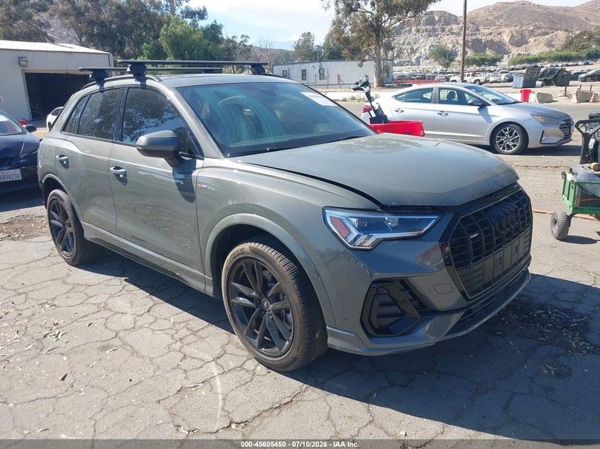 2025 Audi Q3 VIN WA1DECF3XS1015506 IAAI salvage auction — REAR END, Salvage Title, sold $10,700 on 2026-07-27 (photo 1)
