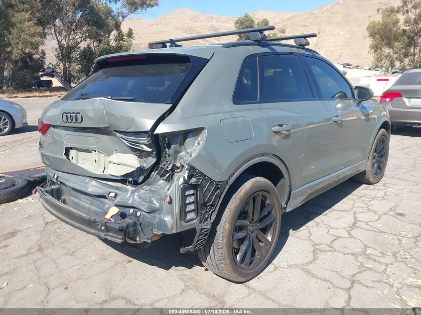2025 Audi Q3 VIN WA1DECF3XS1015506 IAAI salvage auction — REAR END, Salvage Title, sold $10,700 on 2026-07-27 (photo 4)