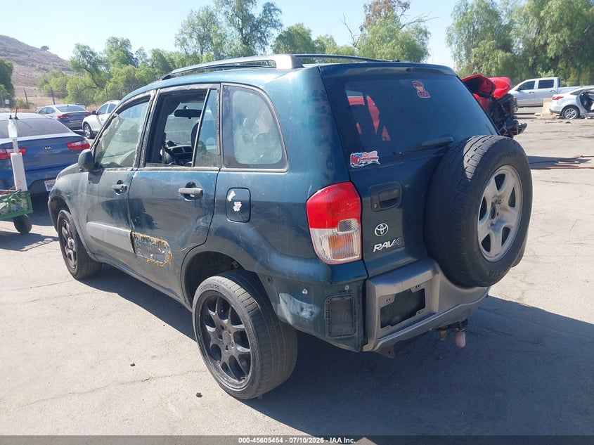 2003 Toyota Rav4 VIN JTEGH20V030108603 IAAI salvage auction — NORMAL WEAR, Clear - Dealer Only (California), sold $200 on 2026-07-28 (photo 3)