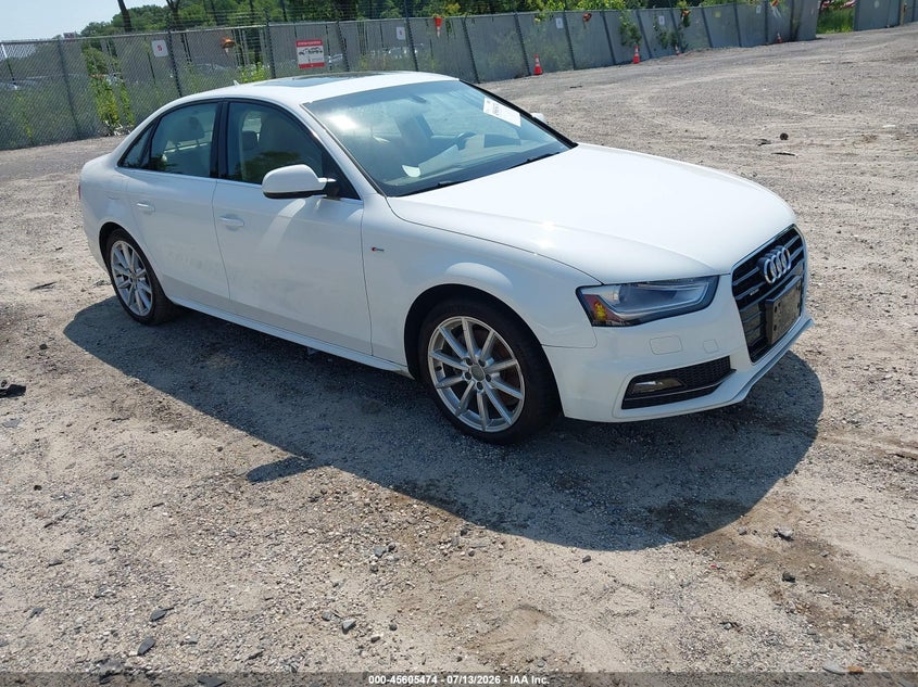 2016 Audi A4 VIN WAUFFAFL4GN006295 IAAI salvage auction — WATER/FLOOD, Salvage (Idaho), sold $1,550 on 2026-07-28 (photo 1)