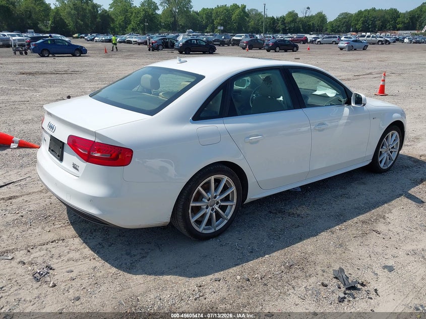 2016 Audi A4 VIN WAUFFAFL4GN006295 IAAI salvage auction — WATER/FLOOD, Salvage (Idaho), sold $1,550 on 2026-07-28 (photo 4)