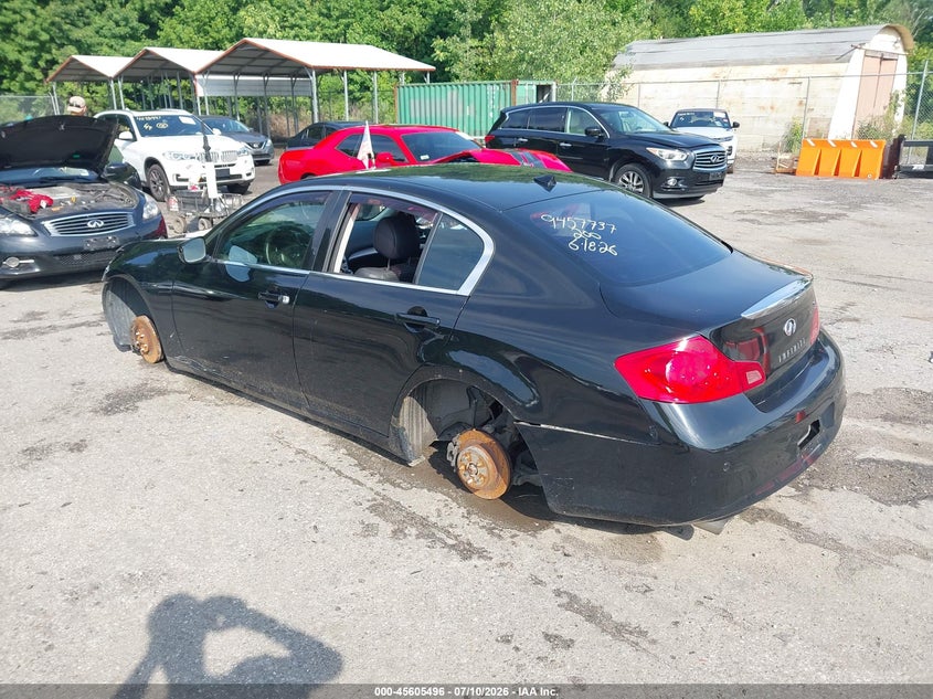 2012 Infiniti G VIN JN1CV6AR8CM674248 IAAI salvage auction — NORMAL WEAR, Clear (Maryland), sold $425 on 2026-07-28 (photo 3)