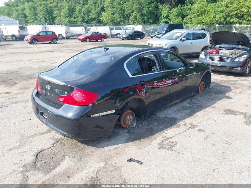 2012 Infiniti G VIN JN1CV6AR8CM674248 IAAI salvage auction — NORMAL WEAR, Clear (Maryland), sold $425 on 2026-07-28 (photo 4)