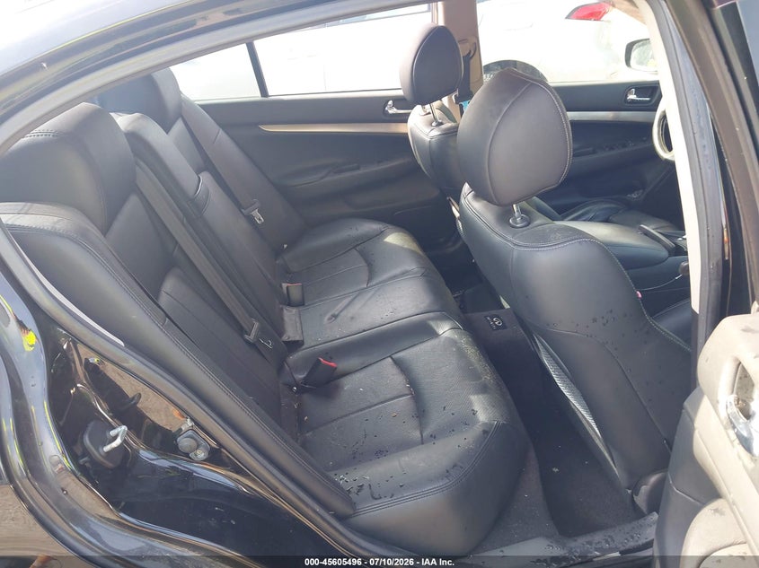 2012 Infiniti G VIN JN1CV6AR8CM674248 IAAI salvage auction — NORMAL WEAR, Clear (Maryland), sold $425 on 2026-07-28 (photo 8)