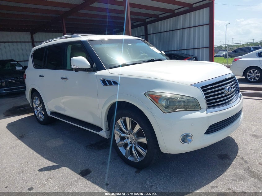 2012 Infiniti Qx56 VIN JN8AZ2NFXC9518673 IAAI salvage auction — NORMAL WEAR, Clear (Florida), sold $25 on 2026-07-15 (photo 1)