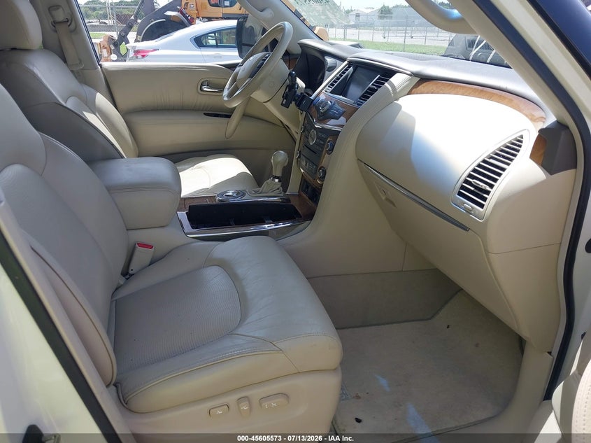 2012 Infiniti Qx56 VIN JN8AZ2NFXC9518673 IAAI salvage auction — NORMAL WEAR, Clear (Florida), sold $25 on 2026-07-15 (photo 5)