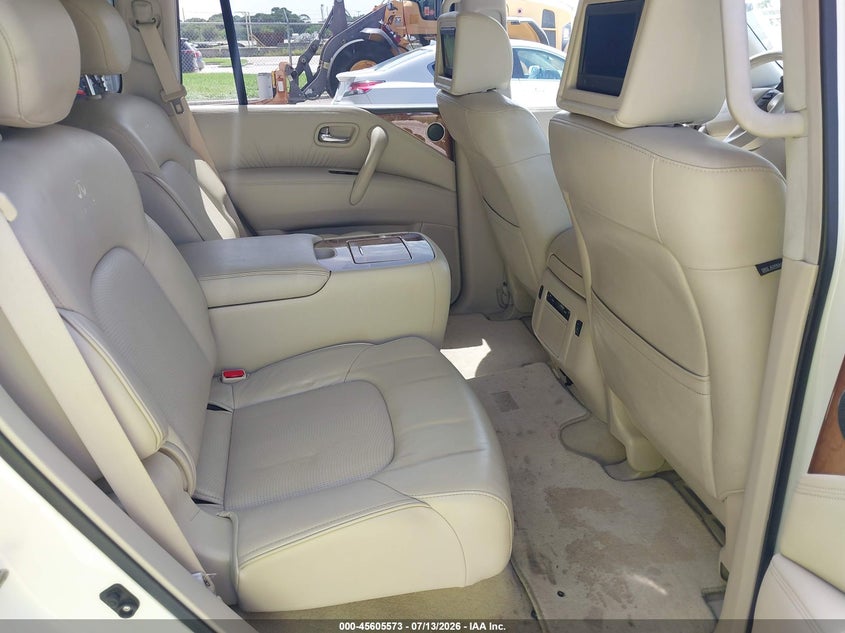 2012 Infiniti Qx56 VIN JN8AZ2NFXC9518673 IAAI salvage auction — NORMAL WEAR, Clear (Florida), sold $25 on 2026-07-15 (photo 8)
