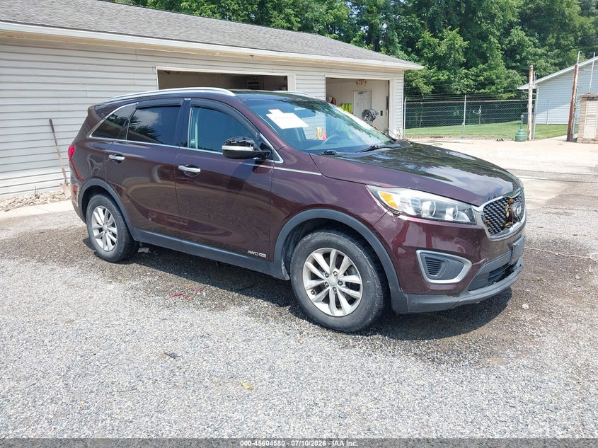 2016 Kia Sorento VIN 5XYPGDA59GG036771 IAAI salvage auction — FRONT END, Salvage Title, sold $1,300 on 2026-07-29 (photo 1)