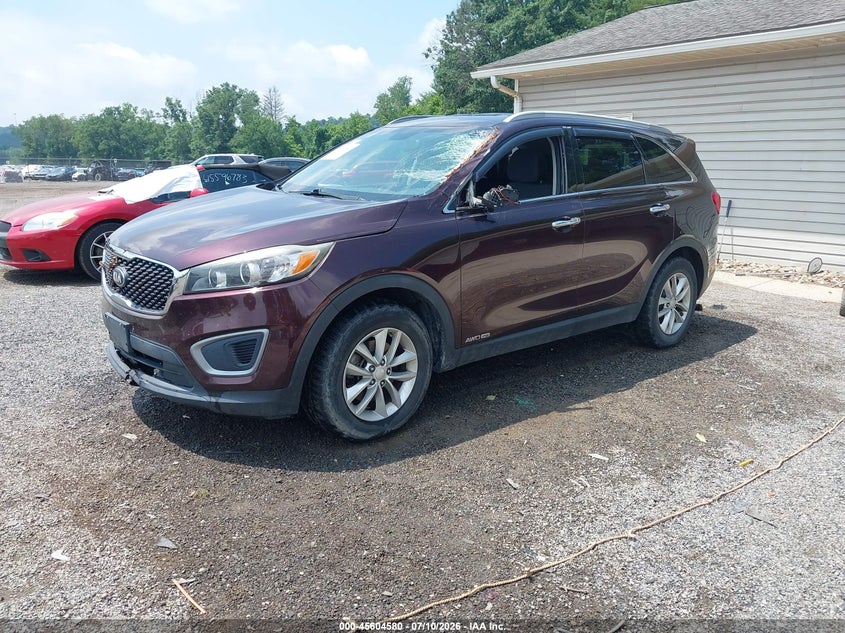 2016 Kia Sorento VIN 5XYPGDA59GG036771 IAAI salvage auction — FRONT END, Salvage Title, sold $1,300 on 2026-07-29 (photo 2)