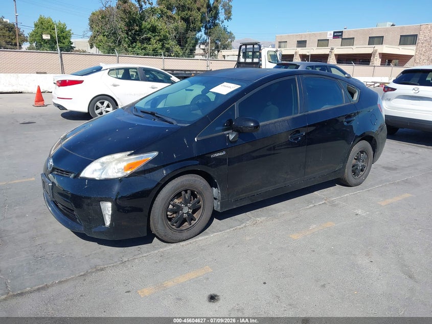 2012 Toyota Prius VIN JTDKN3DU8C1504979 IAAI salvage auction — NORMAL WEAR, Clear - Dealer Only (California), sold $1,300 on 2026-07-29 (photo 2)