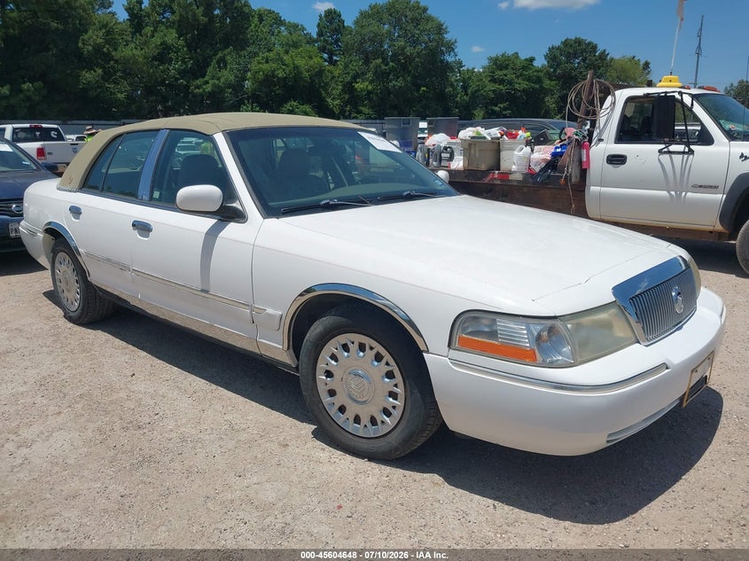 2003 Mercury Grand marquis VIN 2MEFM74W33X635675 IAAI salvage auction — FRONT END, Original (Texas), sold $475 on 2026-07-23 (photo 1)