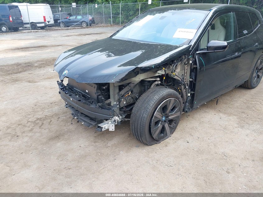 2024 BMW Ix VIN WB523CF0XRCN27186 IAAI salvage auction — FRONT END, Salvage - Greater Than 75% (Maryland), sold $19,900 on 2026-07-30 (photo 6)