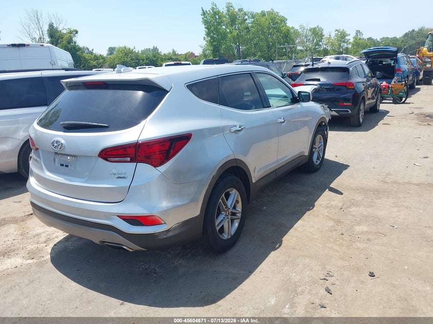 2017 Hyundai Santa fe VIN 5XYZTDLBXHG442423 IAAI salvage auction — FRONT END, Salvage (Ohio), sold $2,300 on 2026-07-31 (photo 4)