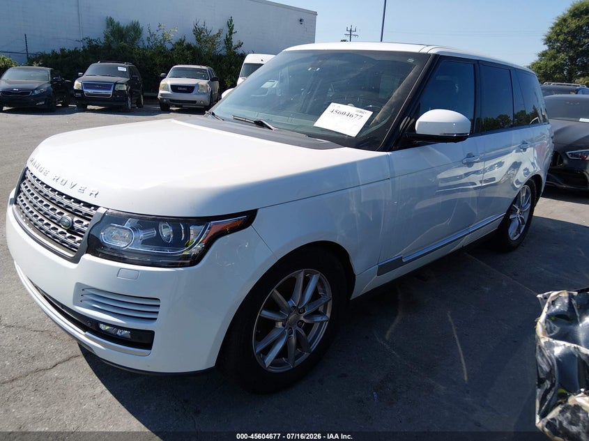 2014 Land rover RANGE ROVER VIN SALGR2WFXEA178326 IAAI salvage auction — NORMAL WEAR, Clear-Dealer Only (North Carolina), sold $4,725 on 2026-07-27 (photo 2)
