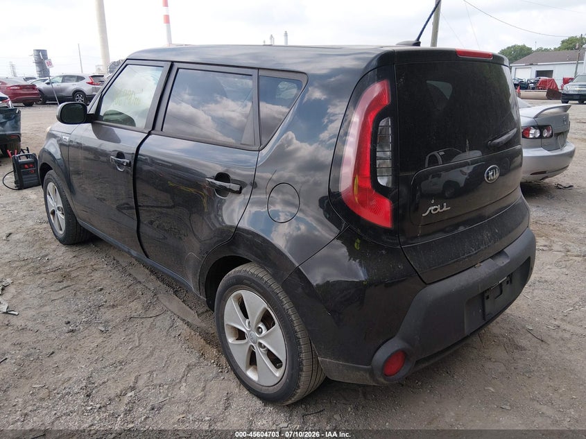 2016 Kia Soul VIN KNDJN2A29G7829877 IAAI salvage auction — NORMAL WEAR, Clear (Indiana), sold $375 on 2026-07-17 (photo 3)