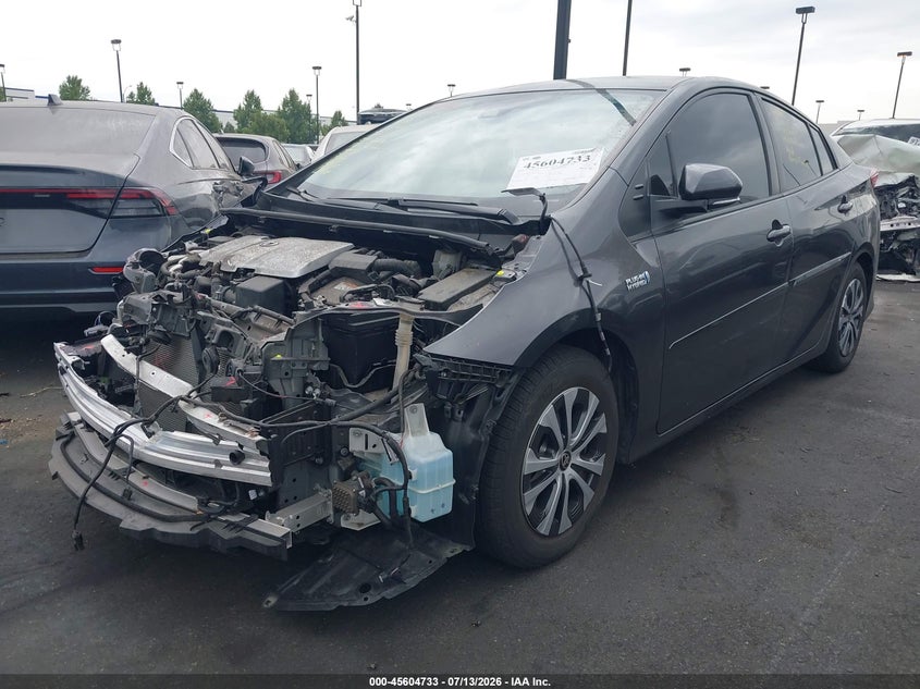 2021 Toyota Prius VIN JTDKAMFPXM3194753 IAAI salvage auction — FRONT END, Salvage Certificate (California), sold $6,100 on 2026-07-24 (photo 2)