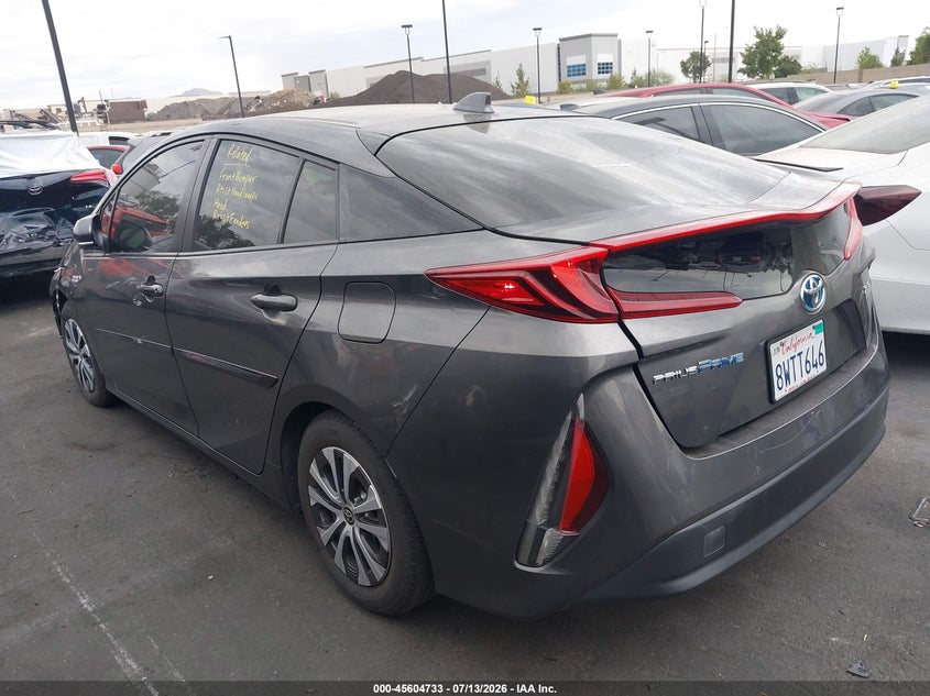 2021 Toyota Prius VIN JTDKAMFPXM3194753 IAAI salvage auction — FRONT END, Salvage Certificate (California), sold $6,100 on 2026-07-24 (photo 3)