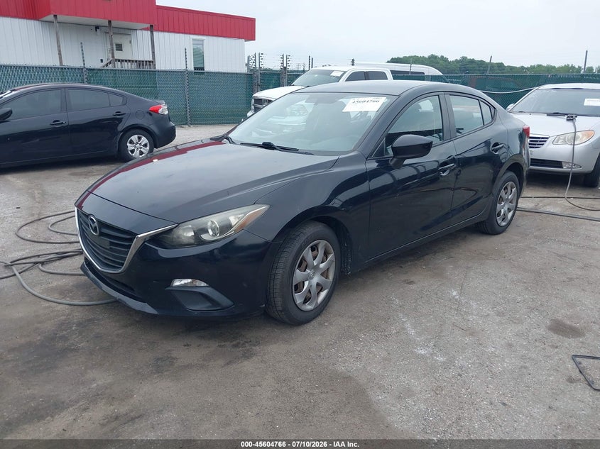 2014 Mazda 3 VIN JM1BM1T73E1158040 IAAI salvage auction — REAR END, Salvage Title, sold $725 on 2026-07-30 (photo 2)