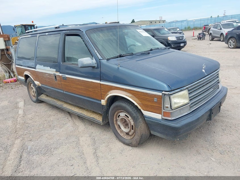 1990 Plymouth Grand voyager VIN 1P4GH54R5LX247972 IAAI salvage auction — NORMAL WEAR, Clear (Montana), sold $50 on 2026-07-22 (photo 1)