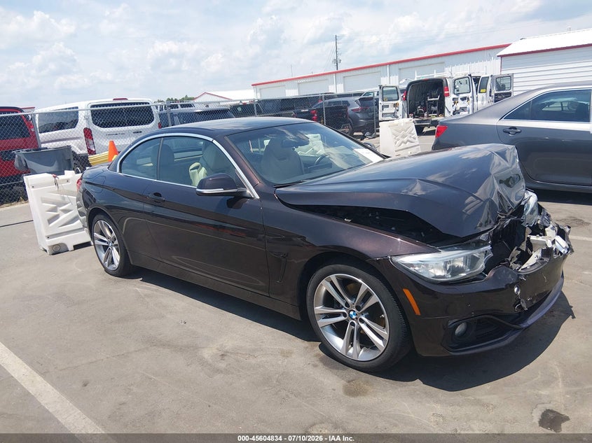 2016 BMW 4er VIN WBA3T1C58GP822660 IAAI salvage auction — FRONT END, Salvage Title, sold $1,725 on 2026-08-19 (photo 1)