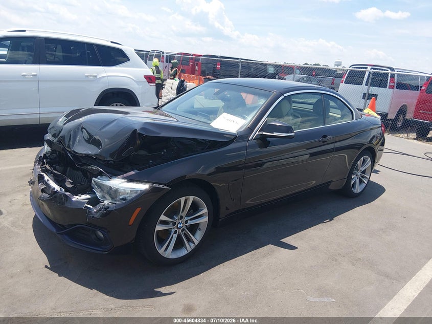 2016 BMW 4er VIN WBA3T1C58GP822660 IAAI salvage auction — FRONT END, Salvage Title, sold $1,725 on 2026-08-19 (photo 2)