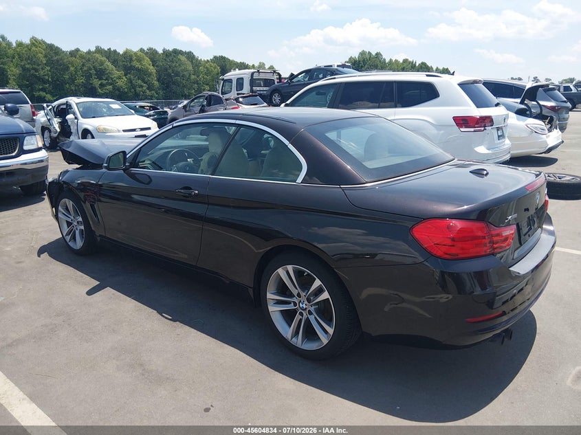 2016 BMW 4er VIN WBA3T1C58GP822660 IAAI salvage auction — FRONT END, Salvage Title, sold $1,725 on 2026-08-19 (photo 3)