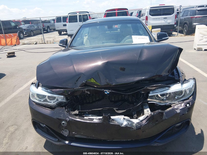 2016 BMW 4er VIN WBA3T1C58GP822660 IAAI salvage auction — FRONT END, Salvage Title, sold $1,725 on 2026-08-19 (photo 6)