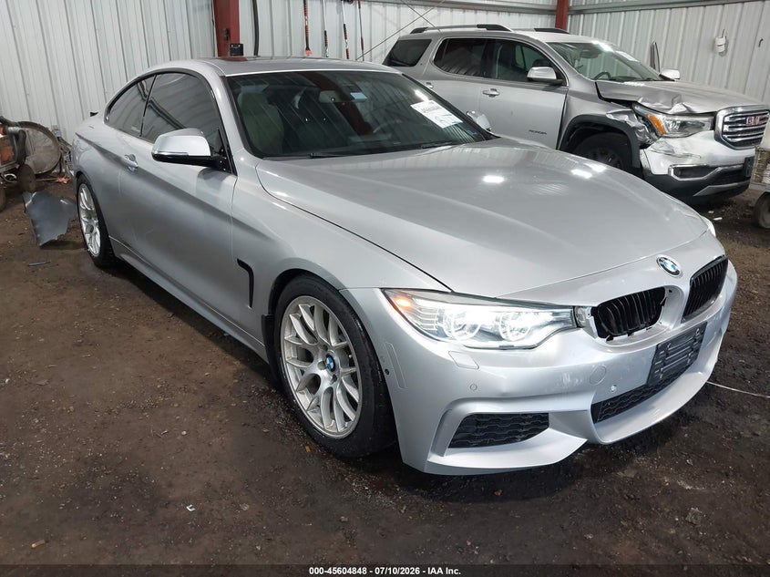 2015 BMW 4er VIN WBA3R5C53FK371610 IAAI salvage auction — REAR END, Salvage Title, sold $3,050 on 2026-08-05 (photo 1)