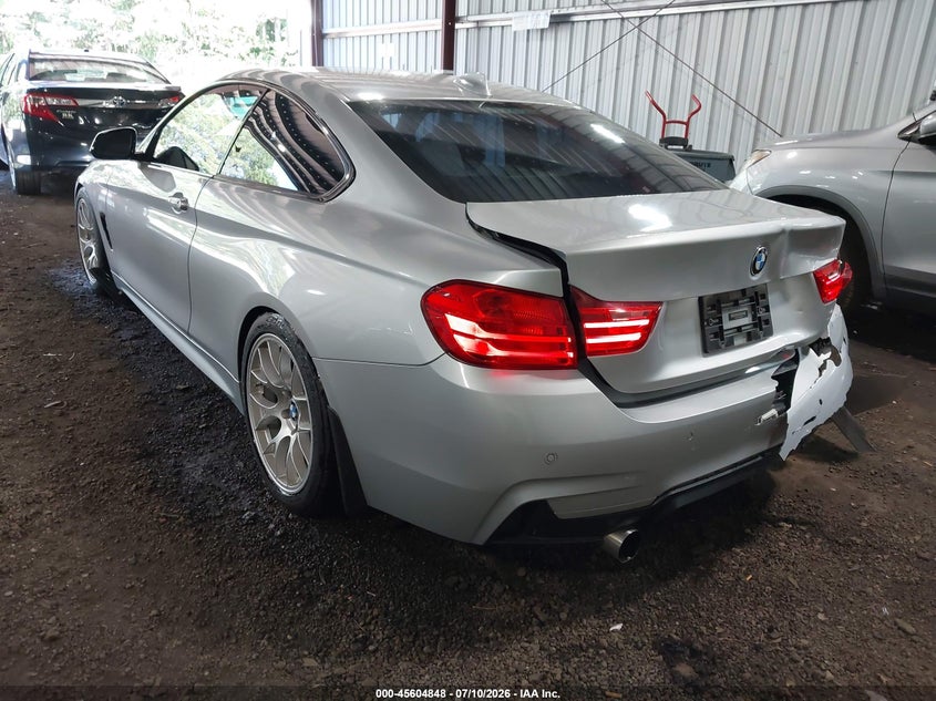 2015 BMW 4er VIN WBA3R5C53FK371610 IAAI salvage auction — REAR END, Salvage Title, sold $3,050 on 2026-08-05 (photo 3)