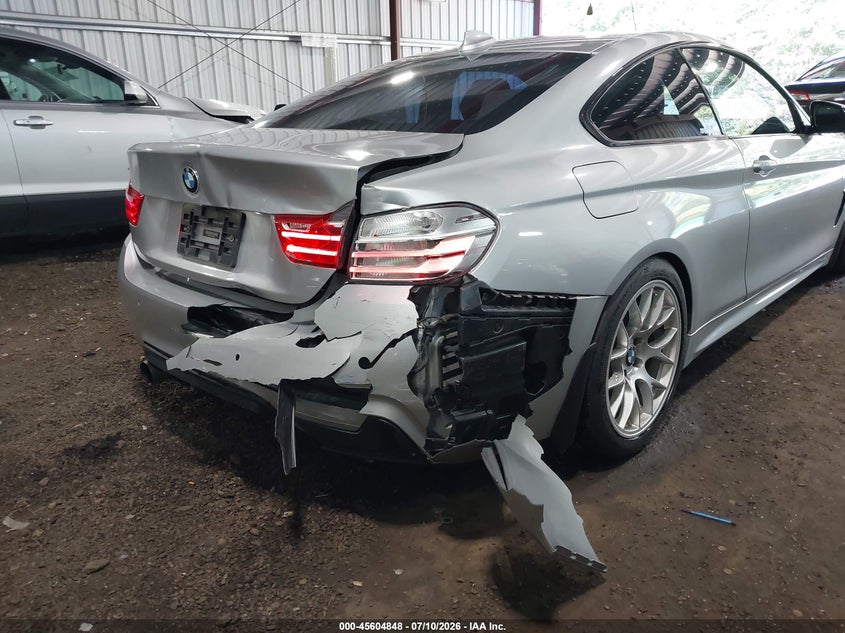 2015 BMW 4er VIN WBA3R5C53FK371610 IAAI salvage auction — REAR END, Salvage Title, sold $3,050 on 2026-08-05 (photo 6)